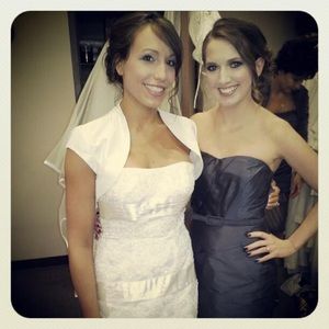 Monique Lluhlier Grey Strapless Ruched Dress